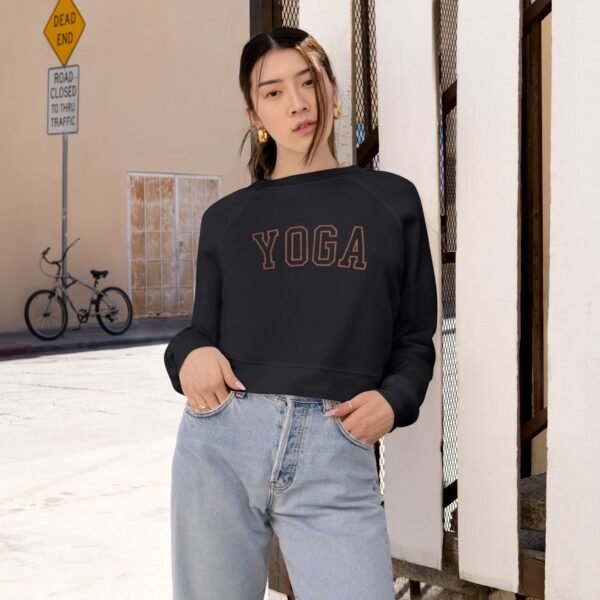 Women's Cropped Fleece Pullover - Image 6