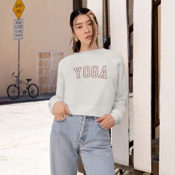 Women's Cropped Fleece Pullover - Image 9