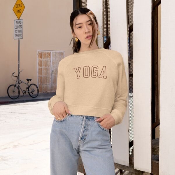 Women's Cropped Fleece Pullover - Image 11