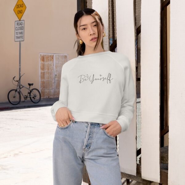 Women's Cropped Fleece Pullover - Image 7