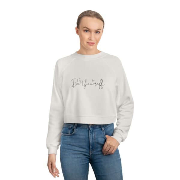 Women's Cropped Fleece Pullover - Image 6