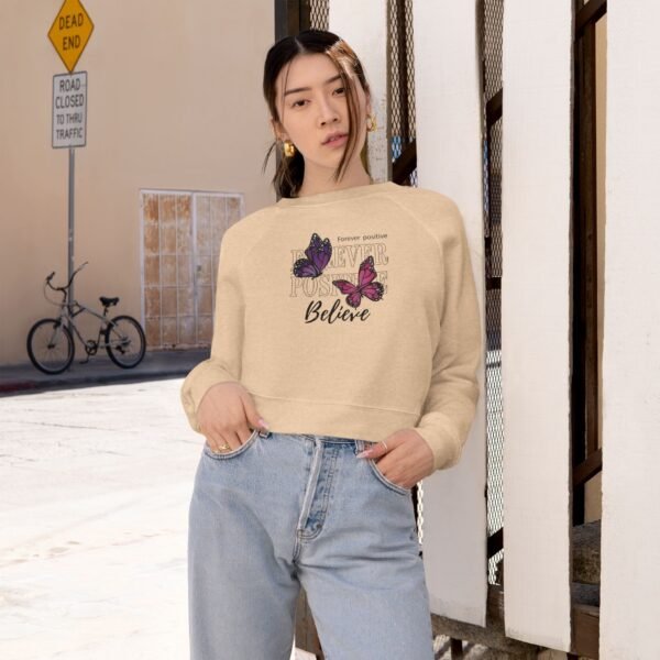 Women's Cropped Fleece Pullover - Image 2