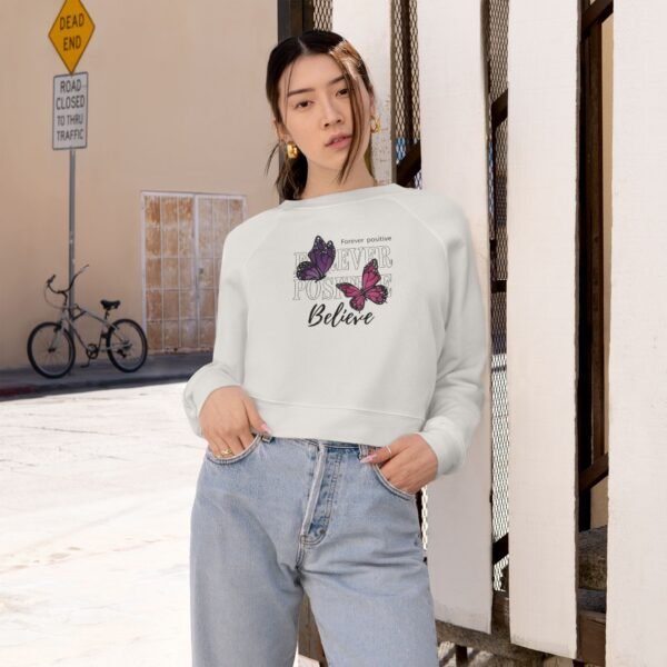 Women's Cropped Fleece Pullover - Image 6