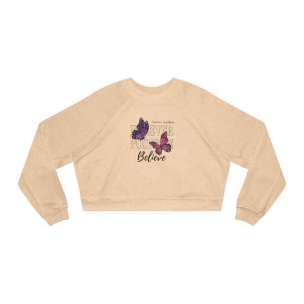 Women's Cropped Fleece Pullover - Image 3