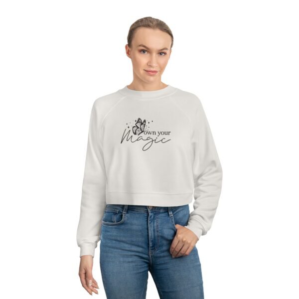 Women's Cropped Fleece Pullover - Image 4